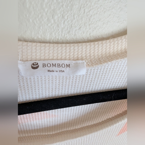 Bom Bom Cream and Orange Star Pattern Tank Top Size XL - Picture 4 of 5